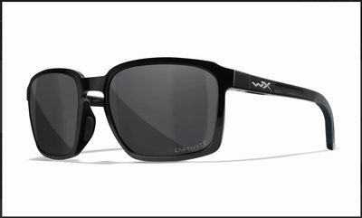 WileyX zonnebril - ALFA Cap. pol. grey / Gloss black