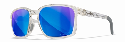 WileyX zonnebril - ALFA Cap. pol. grey w. blue mir / Crystal