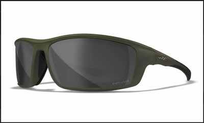 WileyX zonnebril - GRID Cap. pol. grey / mat green frm.