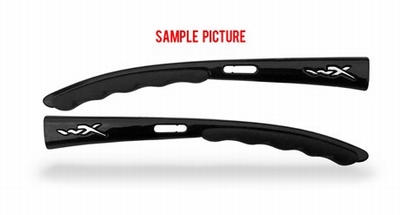 P-17 Temple Tips (brillenpootjes) glanzend zwart