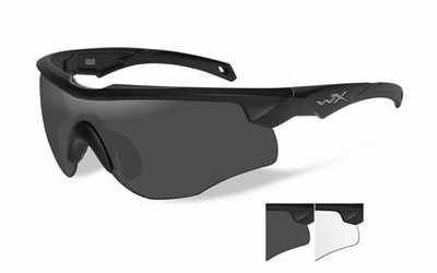 WileyX zonnebril - ROGUE grey-clear / mat zwart frame