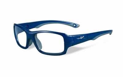 Wiley X stevige kinder sportbril - FIERCE, blauw/grijs
