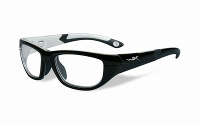 Wiley X stevige kinder sportbril - VICTORY, zwart/aluminum