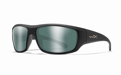 WileyX zonnebril - OMEGA pol. green platinum mirror / mat zw