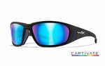 WileyX zonnebril - BOSS Captivate pol. blue mirr, mt zwrt fr