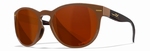 WileyX zonnebril - COVERT Cap. pol. copper / Crystal brown 
