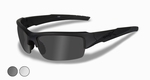 WileyX zonnebril VALOR, Grey/Clear - Matte blk - 2.5 mm lens 
