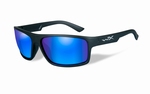 WileyX zonnebril - PEAK, Captivate polarised grey, blue mir. 