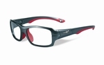 Wiley X stevige kinder sportbril - FIERCE, zilver/rood