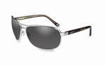 WileyX zonnebril - KLEIN, smoke grey glazen / zilver frame 