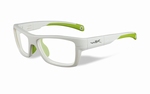 Wiley X stevige kinder sportbril - CRUSH, wit/glow green